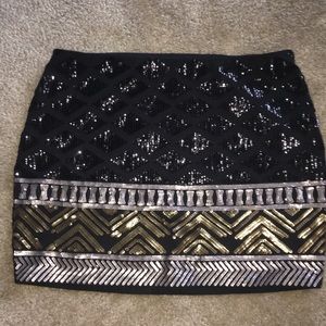 Express Sequin Skirt